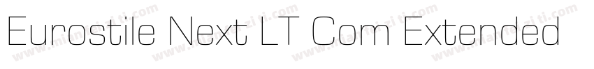 Eurostile Next LT Com Extended字体转换